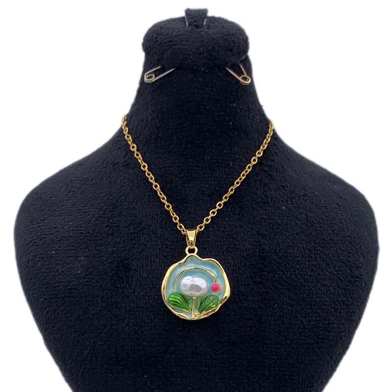 گردنبند زنانه مدل میناکاری KYTAKP080