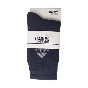 جوراب ورزشی ساق بلند مردانه مدل حوله‌ای