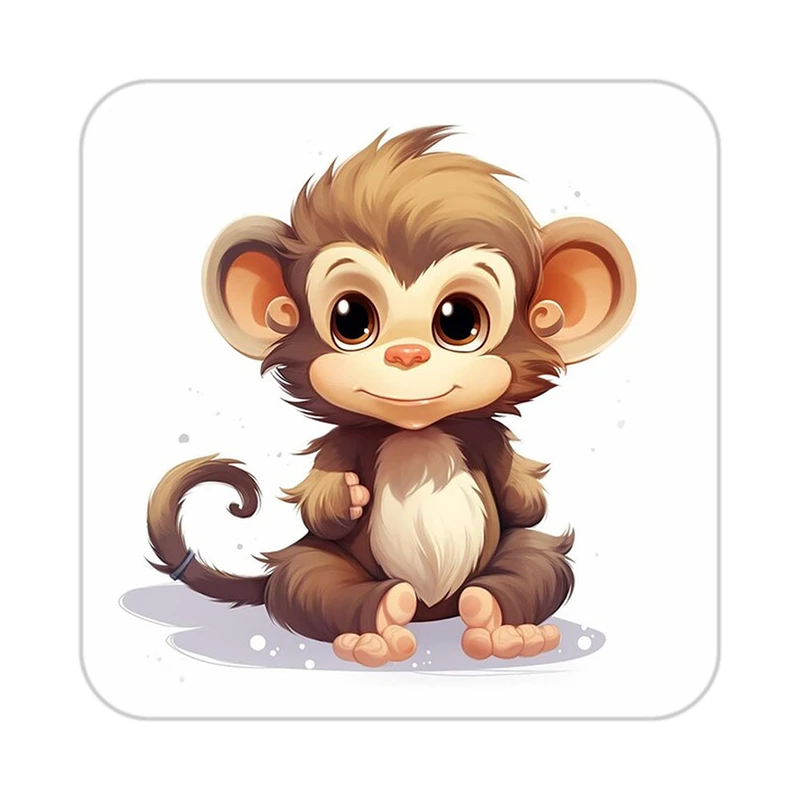 زیر لیوانی کاکتی طرح حیوانات کارتونی مدل mp28221