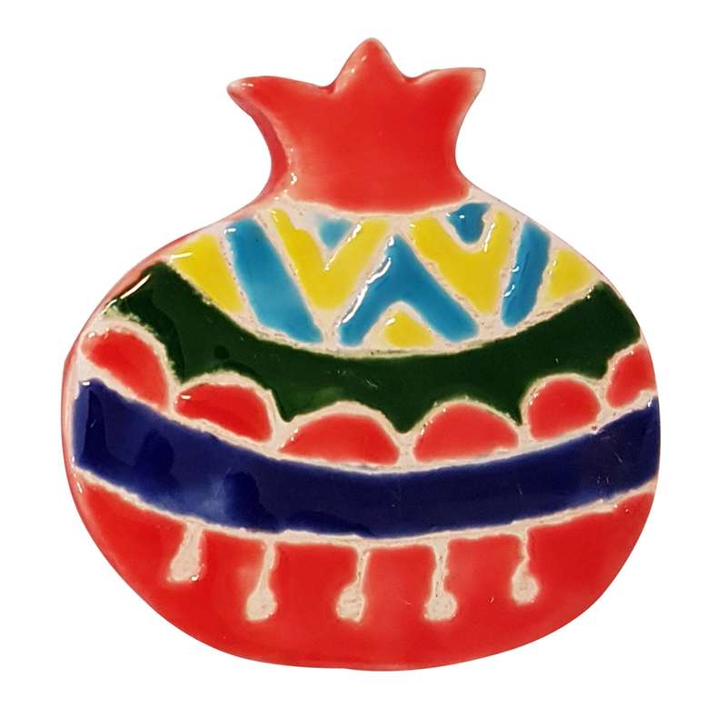 مگنت سفالی طرح انار کد YZ42