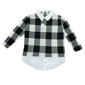 بلوز زنانه مدل چهارخونه کد ch23