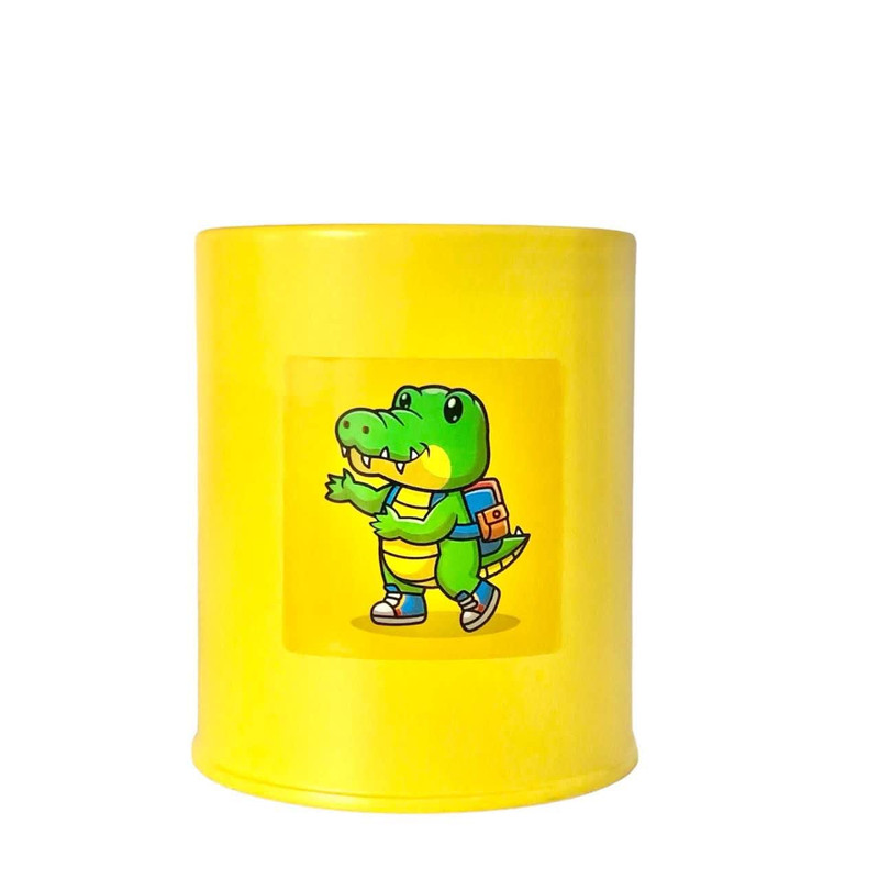 جامدادی رومیزی مدل فلزی پاستلی -تمساح فانتزی