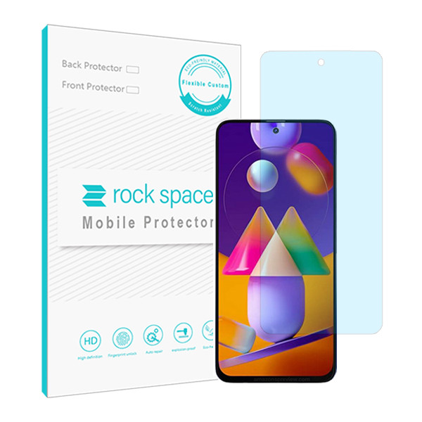 محافظ صفحه نمایش ضد اشعه آبی راک اسپیس مدل HyBLU مناسب برای گوشی موبایل سامسونگ Galaxy M31S