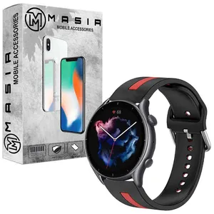 بند مسیر مدل Silic Dual Color مناسب برای ساعت هوشمند  هایلو GTR3 Pro