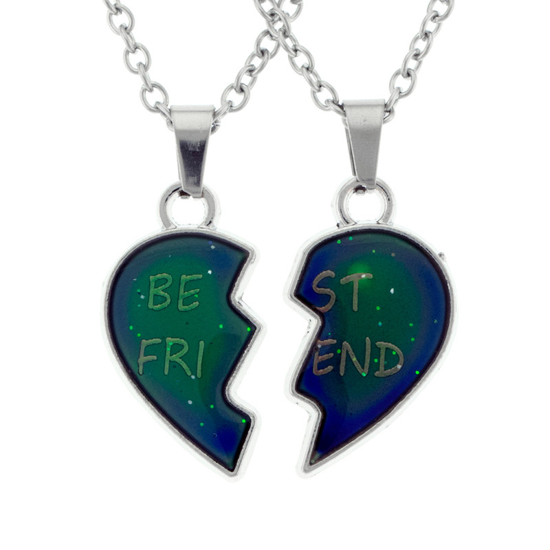 گردنبند برانت مدل جادویی تغییر رنگ بهترین دوست مجموعه 2 عددی