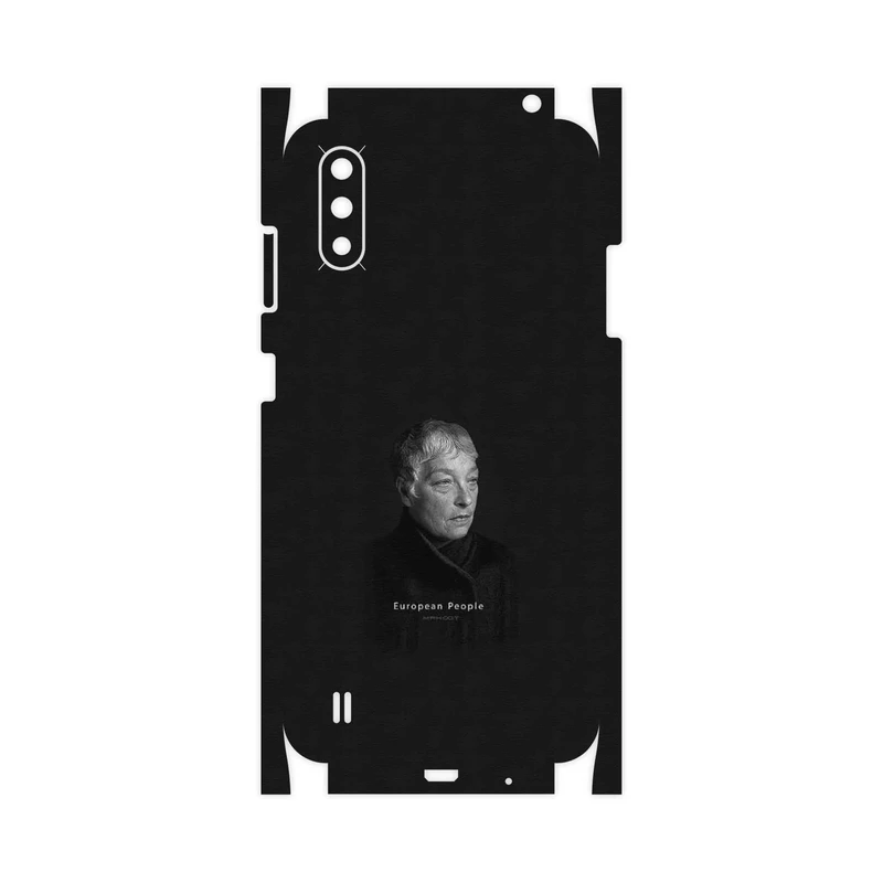 برچسب پوششی ماهوت مدل Portrait of a European Woman-FullSkin مناسب برای گوشی موبایل سامسونگ Galaxy A01