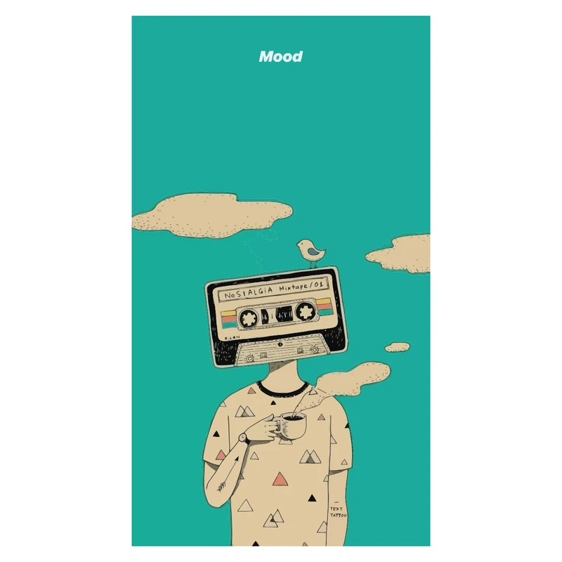 استیکر لپ تاپ پویا مارکت طرح مود کد 3642