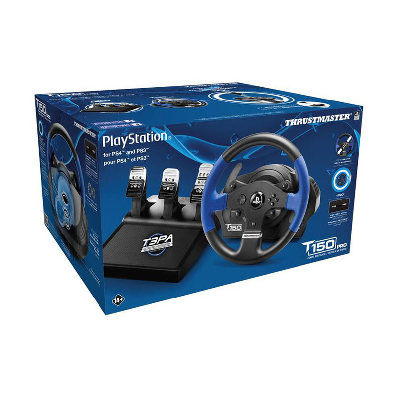 فرمان و پدال بازی تراستمستر مدل T150 Pro Force Feedback