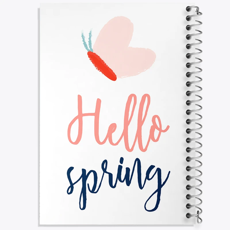 دفتر نت موسیقی 50 برگ خندالو مدل مینیمال بهار کد N104