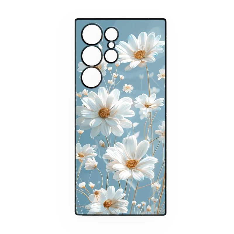 کاور طرح گل کد 332 مناسب برای گوشی موبایل سامسونگ Galaxy S21 Ultra