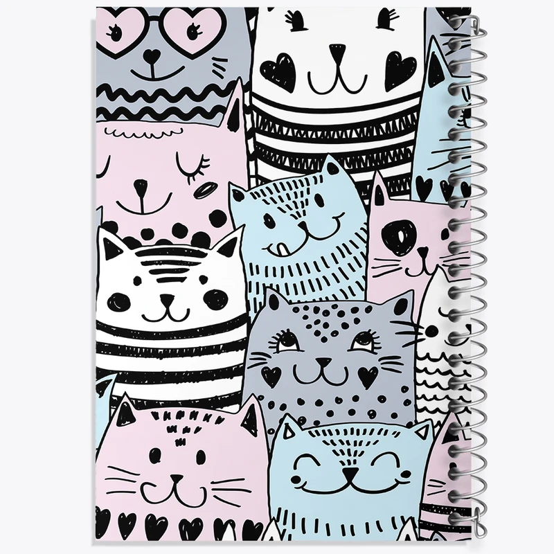 دفتر لیست خرید 50 برگ خندالو طرح گربه (Cat) کد N939