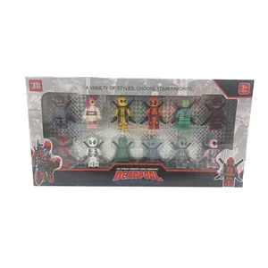 اکشن فیگور مدل ددپول کد 33200 مجموعه 12 عددی