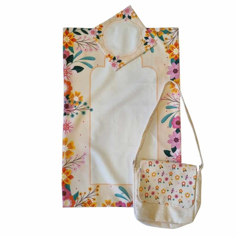 سجاده و جانماز طرح اسماء کد 800 به همراه کیف