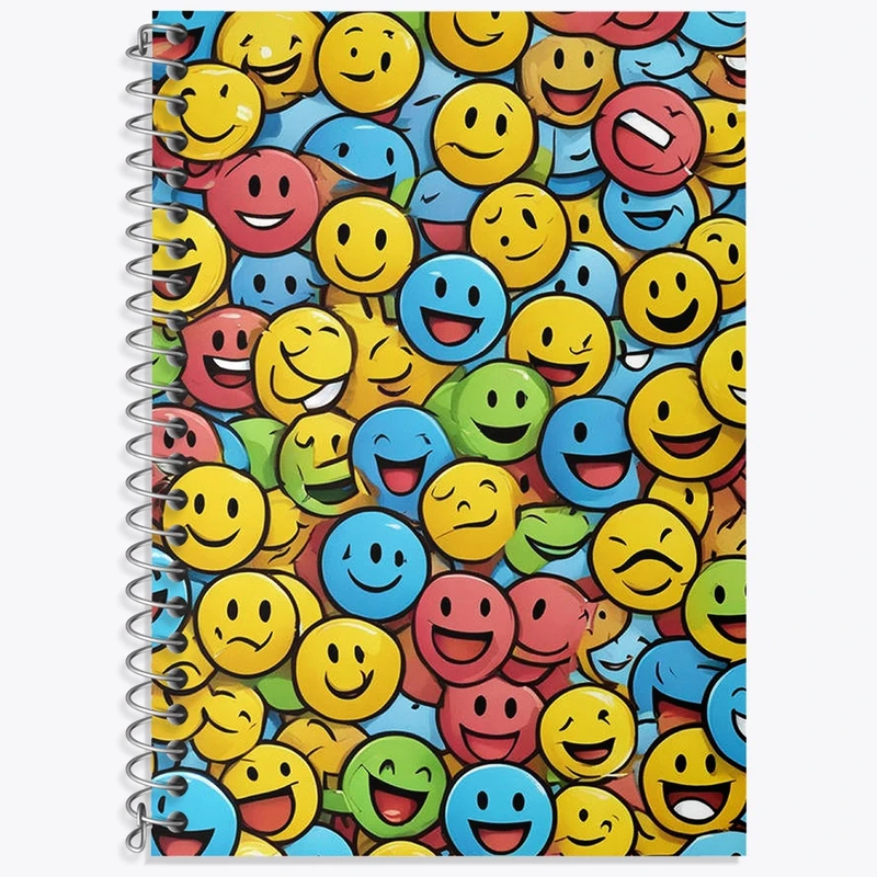 دفتر لغت 50 برگ خندالو طرح ایموجی کد N1462