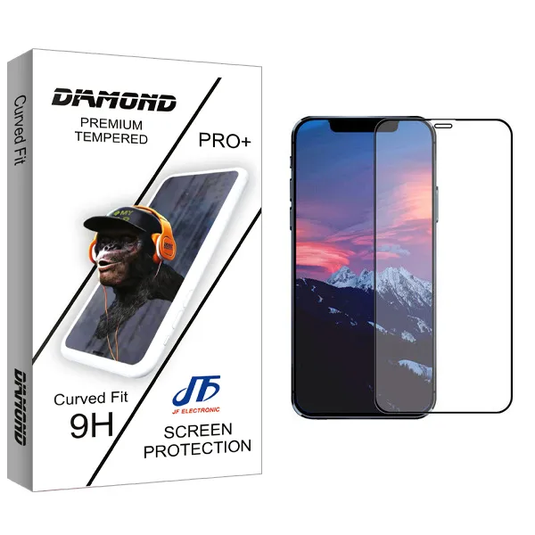 محافظ صفحه نمایش سرامیکی جی اف مدل Diamond glass مناسب برای گوشی موبایل اپل iPhone 12 / 12 Pro