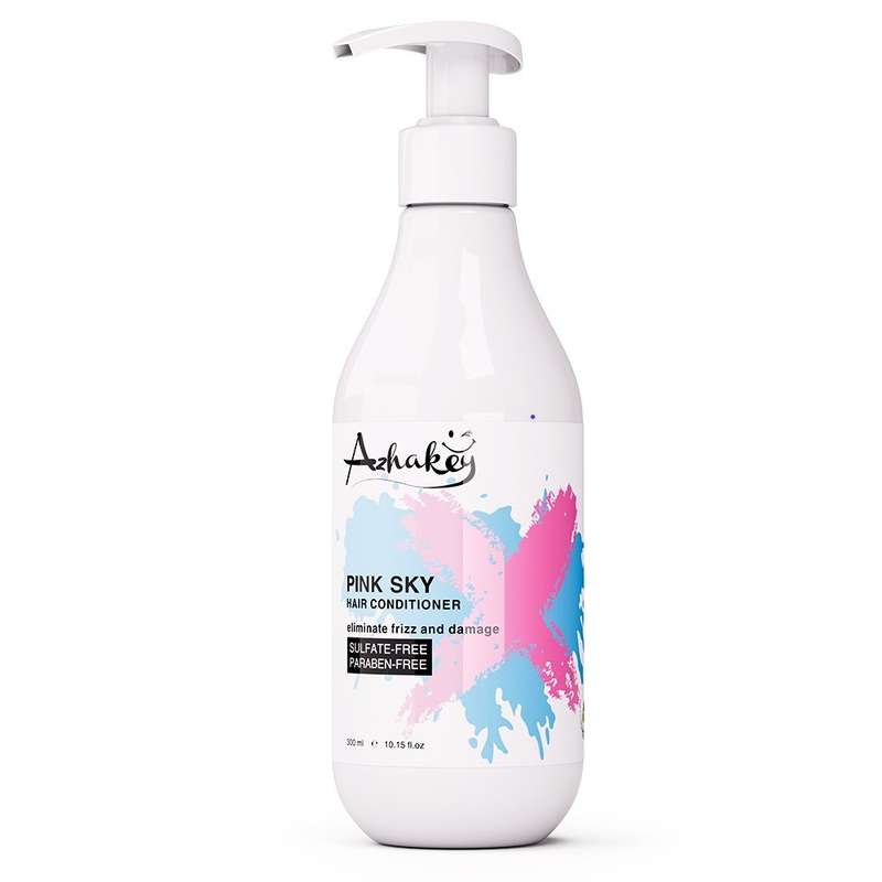 نرمکننده مو آژاکی مدل PINK SKY حجم 300 میلیلیتر نرمکننده مو آژاکی مدل PINK SKY حجم 300 میلیلیتر