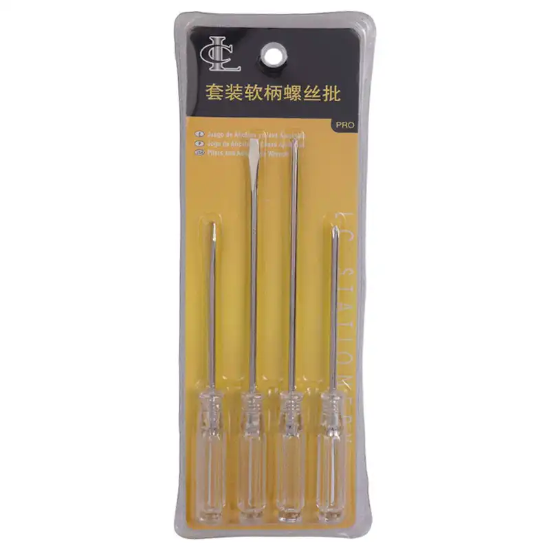 پیچ گوشتی دوسو و چهارسو مدل EP004 بسته 4 عددی