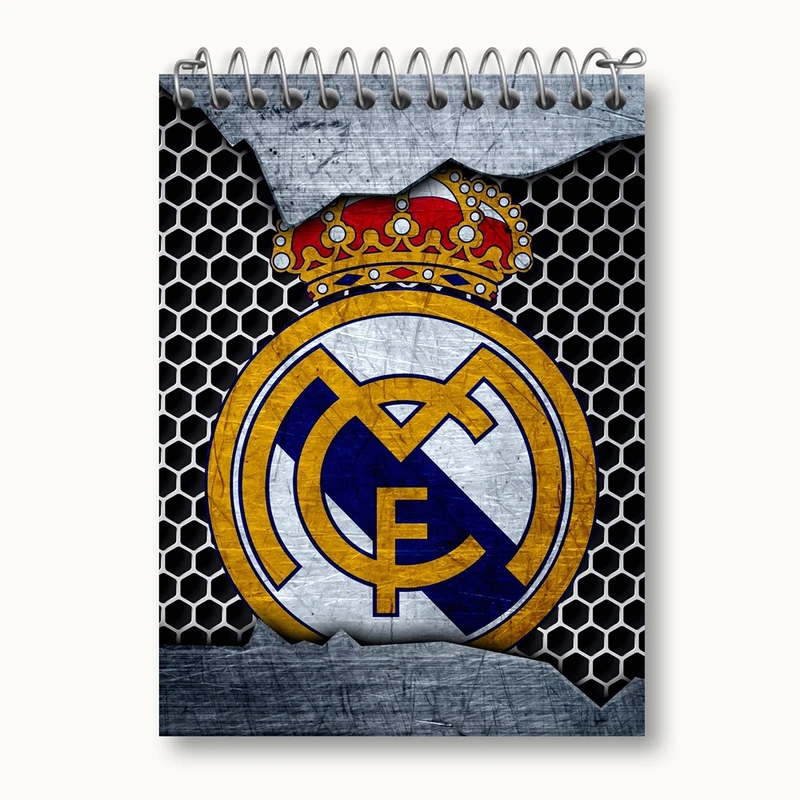 دفتر یادداشت 50 برگ خندالو مدل باشگاه رئال مادرید کد 26334