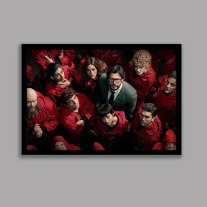 تابلو مدل سریال خانه کاغذی Money Heist کد LA-G10635-2