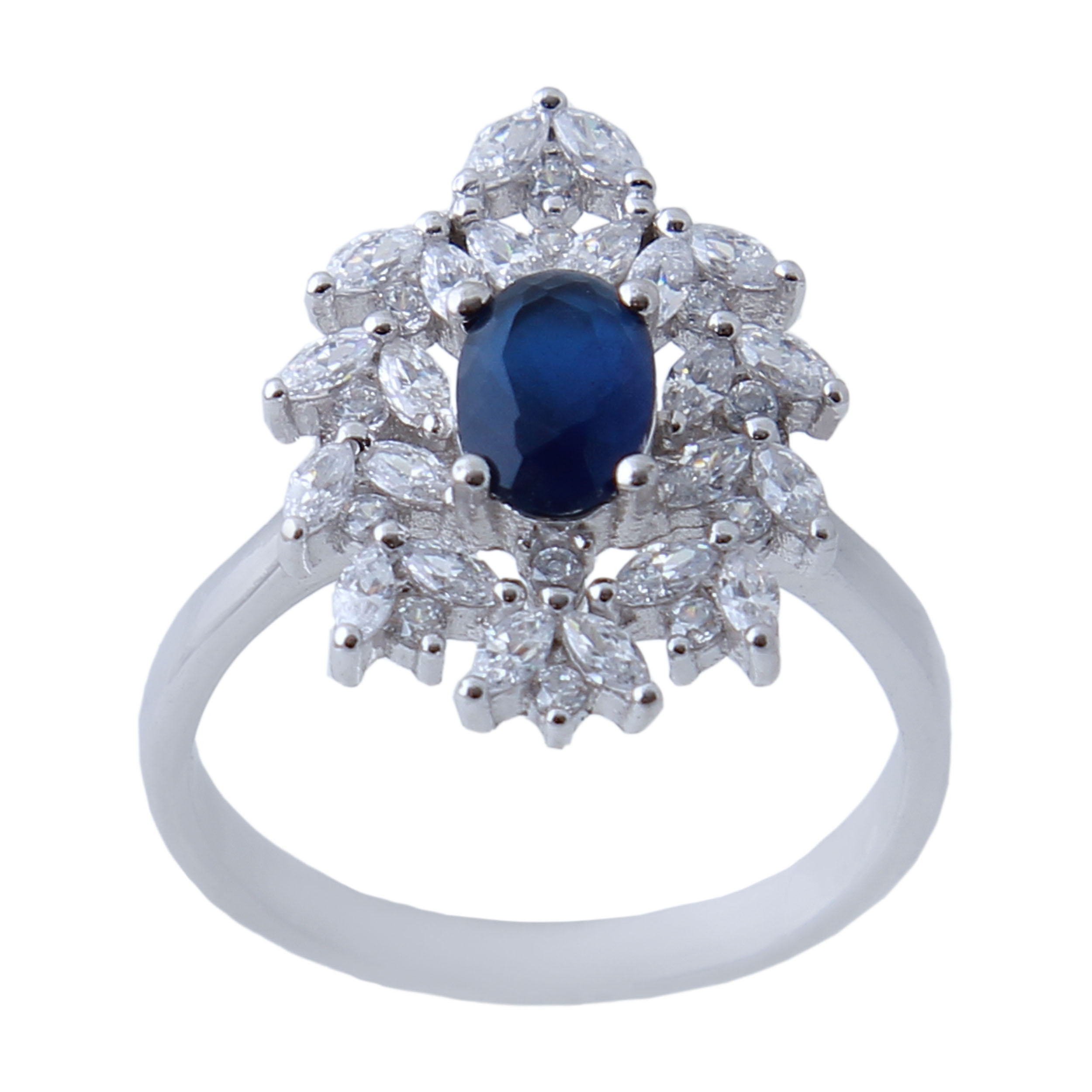 انگشتر نقره زنانه بازرگانی میلادی کد AWR_633