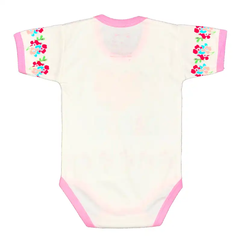 بادی آستین کوتاه نوزادی مدل ددی 022