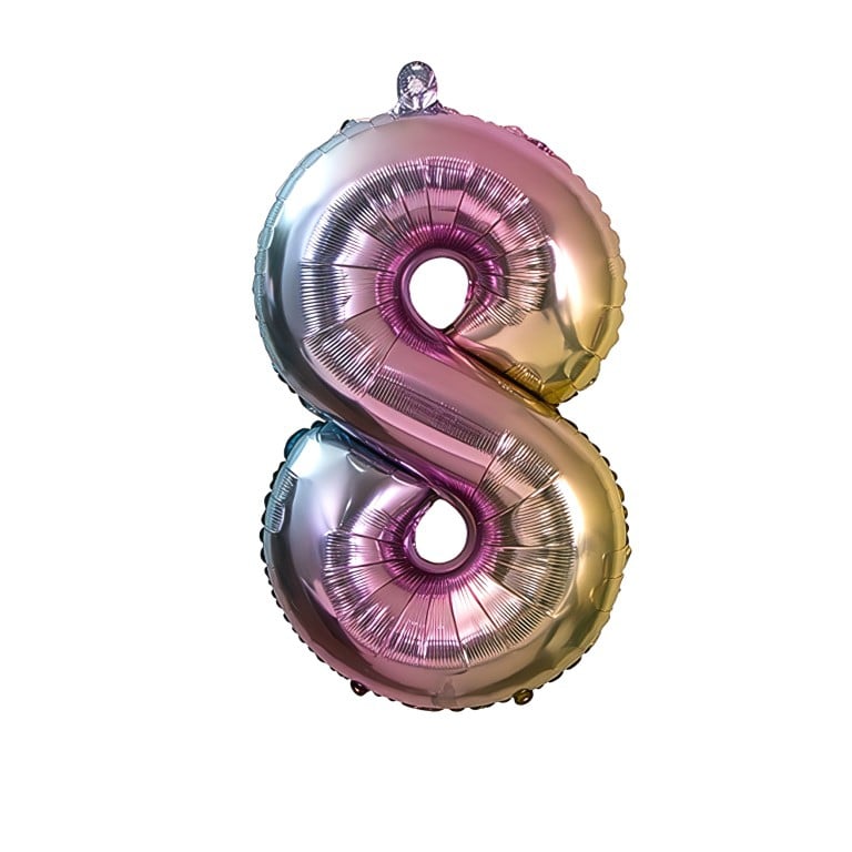 بادکنک فویلی مدل عدد 8 کد KP-79