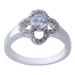   انگشتر نقره زنانه بازرگانی میلادی کد AWR_544