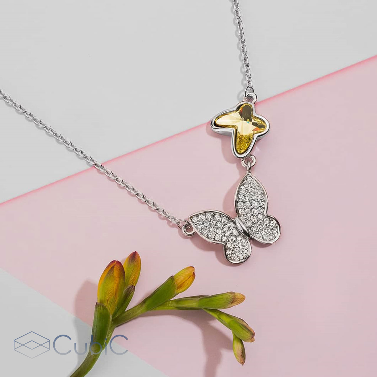 گردنبند زنانه کوبیک مدل QN-12924