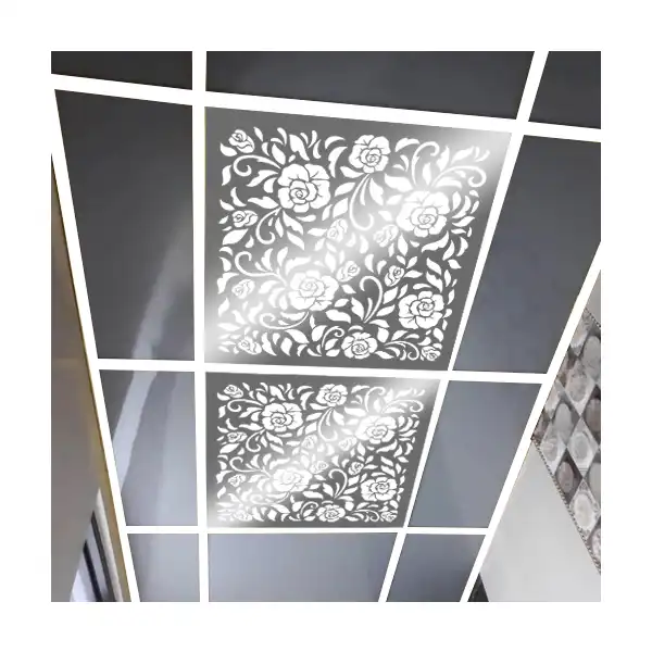 تایل سقفی آسمان مجازی مدل 1203 نقره ای سایز 59.5x59.5 سانتی متر