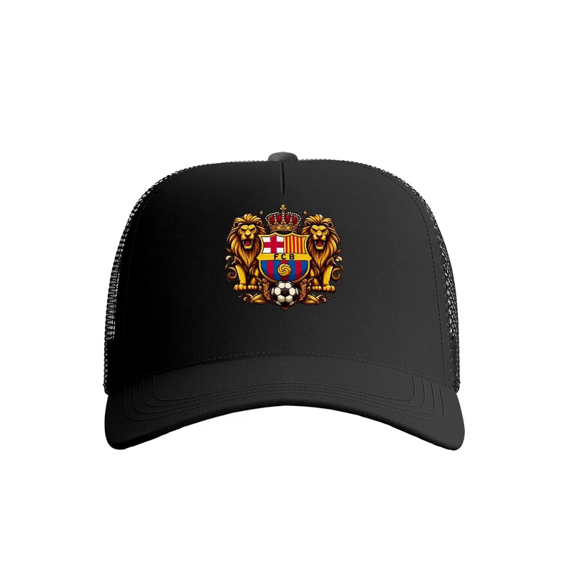 کلاه کپ پاد آفرین مدل فوتبالی بارسلونا کد 682