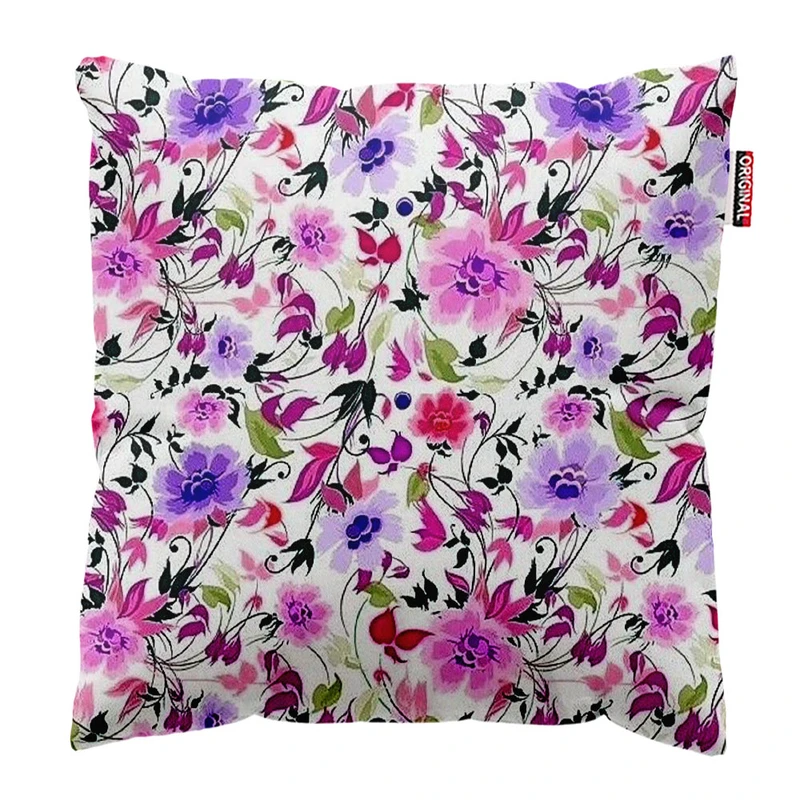 کوسن پاد آفرین طرح گل کد 5155 سایز 40*40 سانتی متر