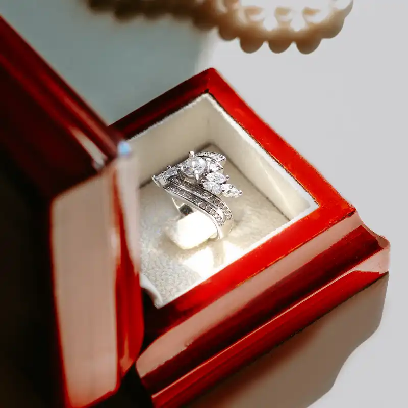 انگشتر نقره زنانه جی تی ای مدل نایس