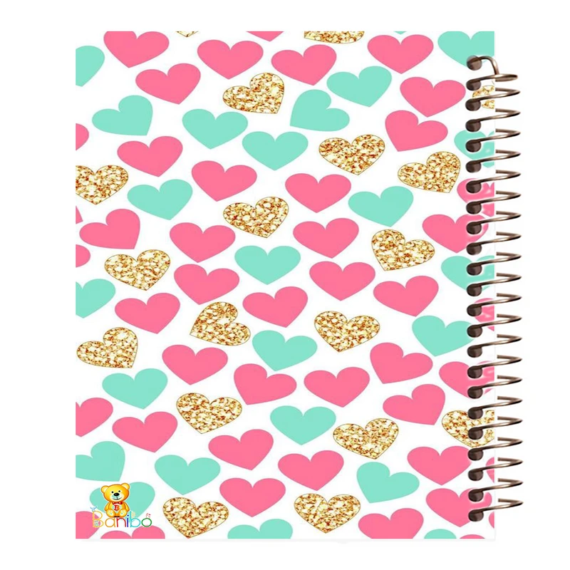 دفتر مشق 100 برگ بانیبو طرح  قلب کد 215