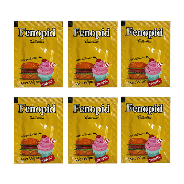 دستمال مرطوب فنوپید کد 001 مجموعه 10 عددی