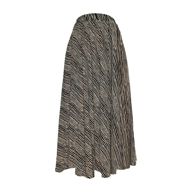 دامن کلوش زنانه مدل H75 رنگ قهوهای