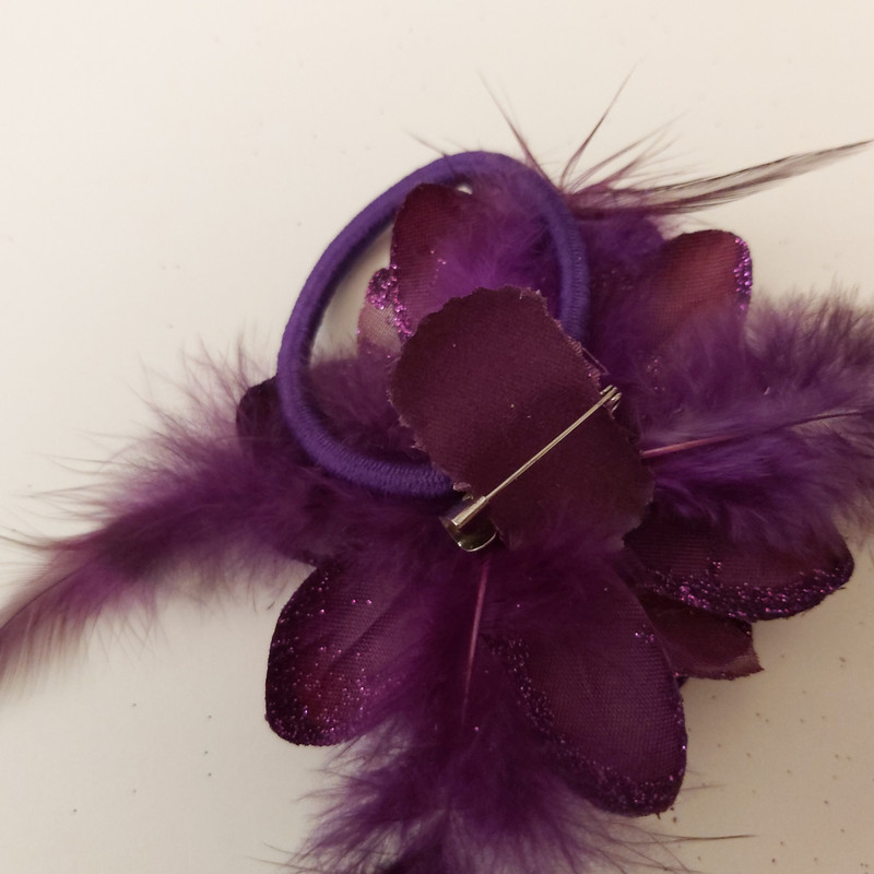 گل سینه زنانه مدل بنفشه کد 111