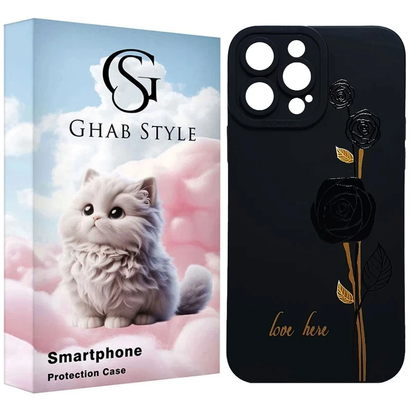 کاور قاب استایل مدل فانتزی گل رز مناسب برای گوشی موبایل اپل iPhone 13 Pro Max/iPhone 12 Pro Max