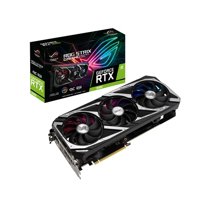 کارت گرافیک ایسوس مدل ROG STRIX GeForce RTX 3060 OC Edition 12GB GAMING
