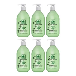 لوسیون بدن بی ام اس مدل Aloe vera حجم 300 میلی لیتر مجموعه 6 عددی
