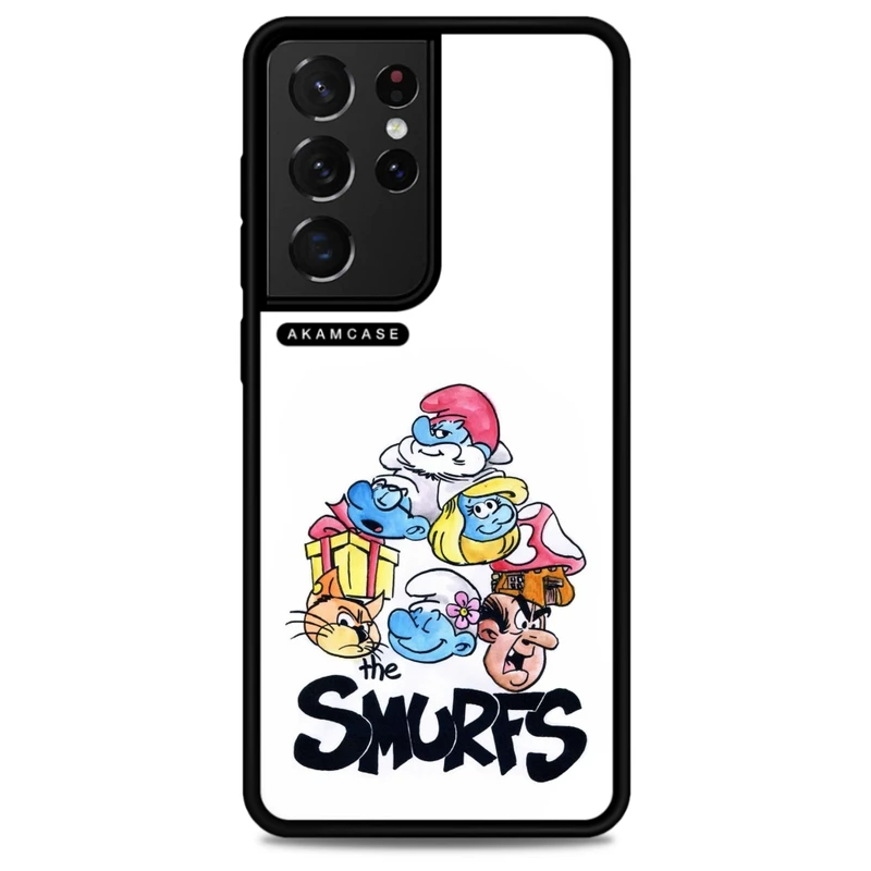 کاور آکام مدل AMC-WSGS21U-SMURFS-24 مناسب برای گوشی موبایل سامسونگ Galaxy S21 Ultra