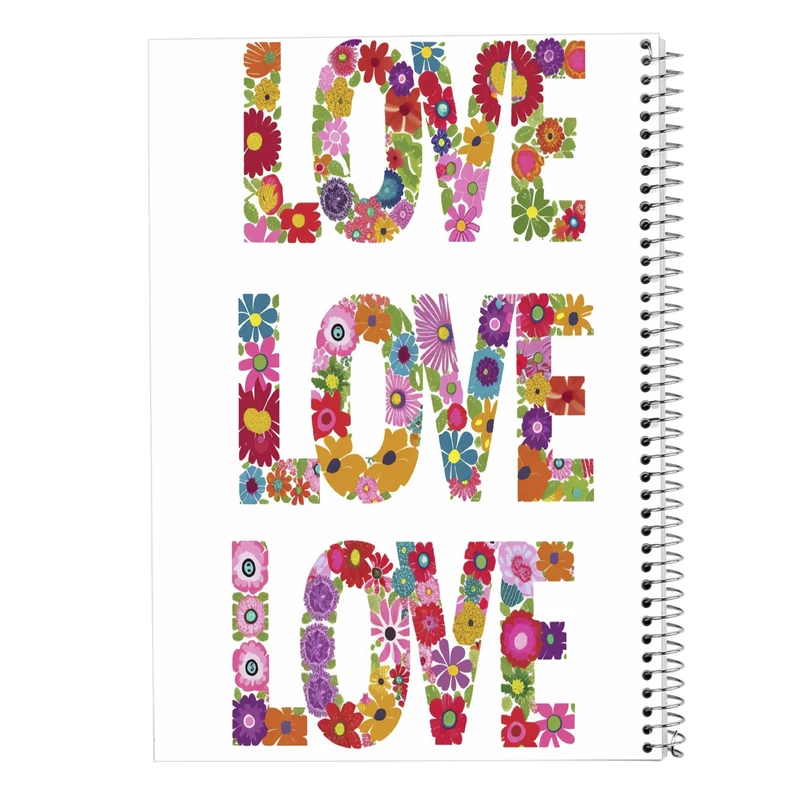 دفتر مشق 100 برگ مدوپد مدل عاشقانه love کد DF14170