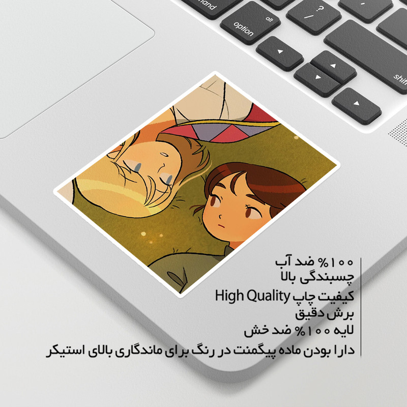 استیکر لپ تاپ ماسا دیزاین طرح ANIME مدل STKA00175