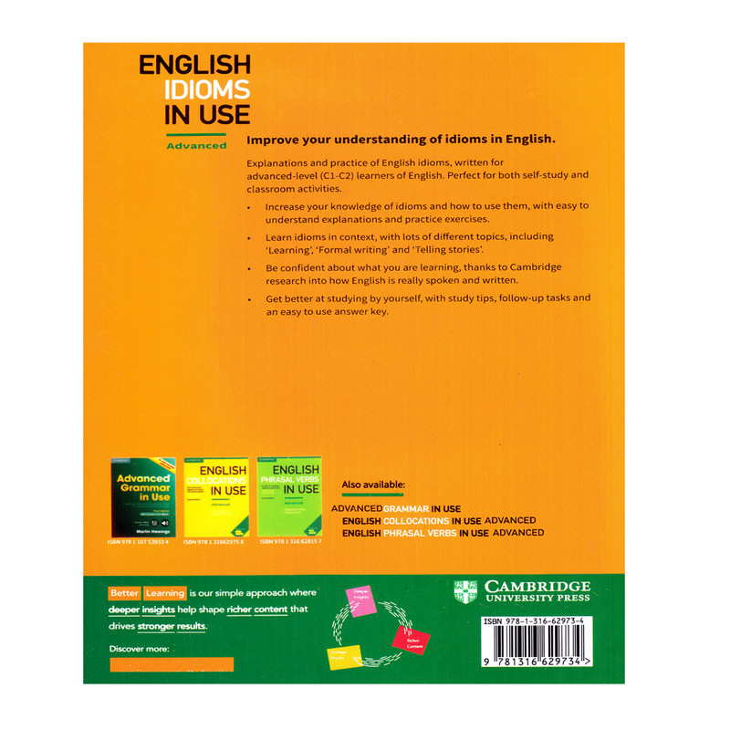 کتاب English Idioms In Use Advanced اثر Michael McCarthy And Felicity O`dell انتشارات آرماندیس