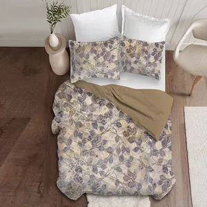 سرویس خواب مدل برگ پتینه یک نفره 4 تکه