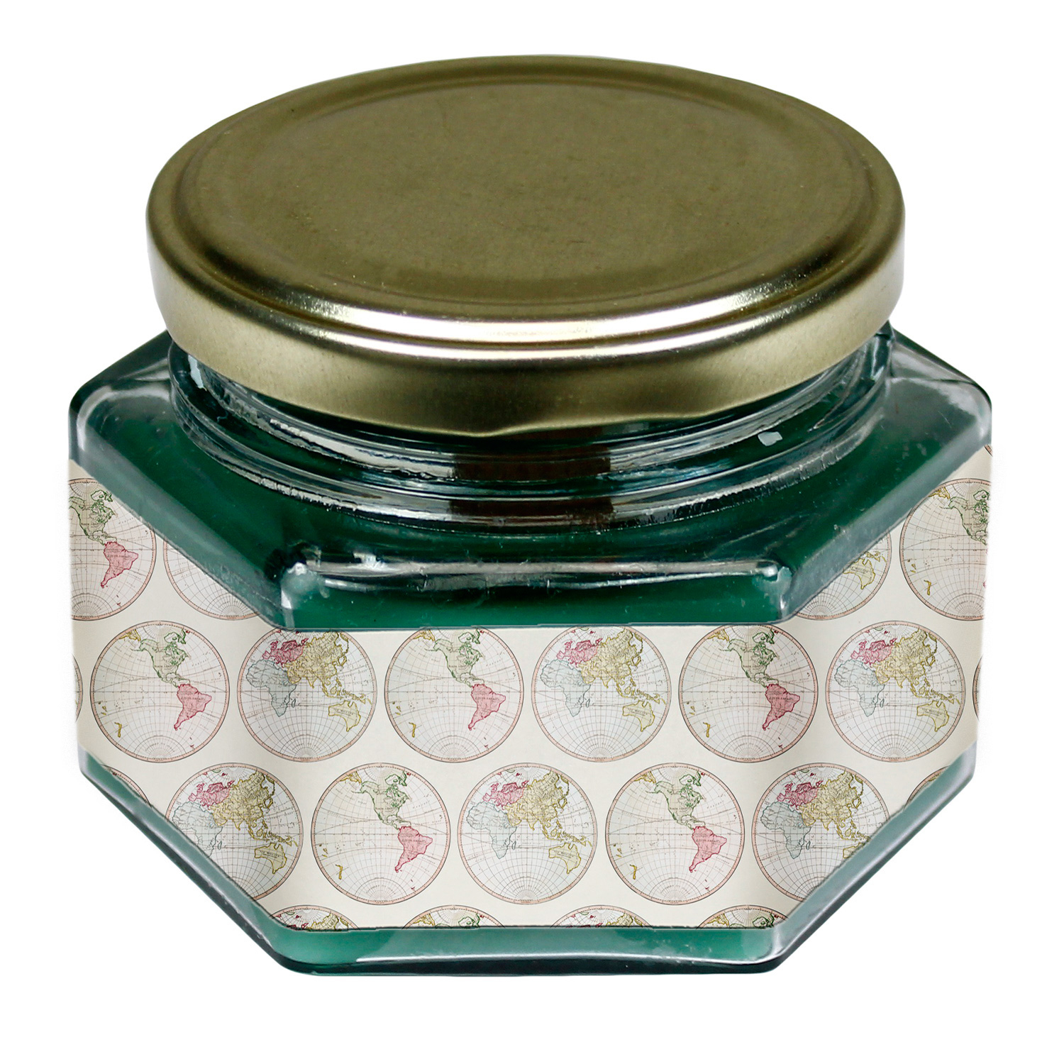 شمع لیوانی طرح کره زمین مدل C256