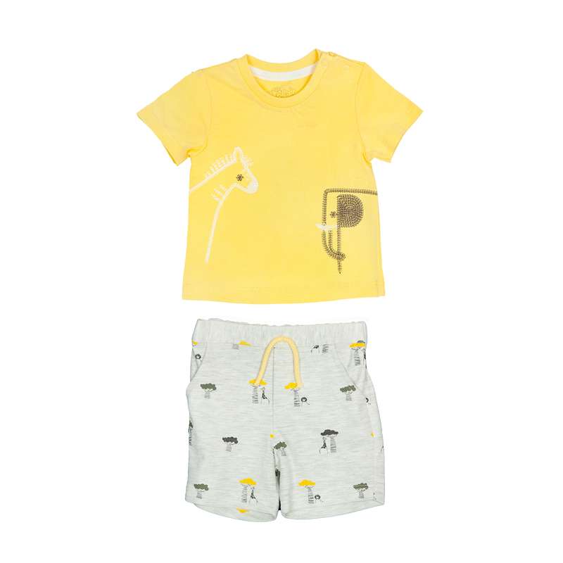 ست تی شرت و شلوارک نوزادی پاپو مدل pablo