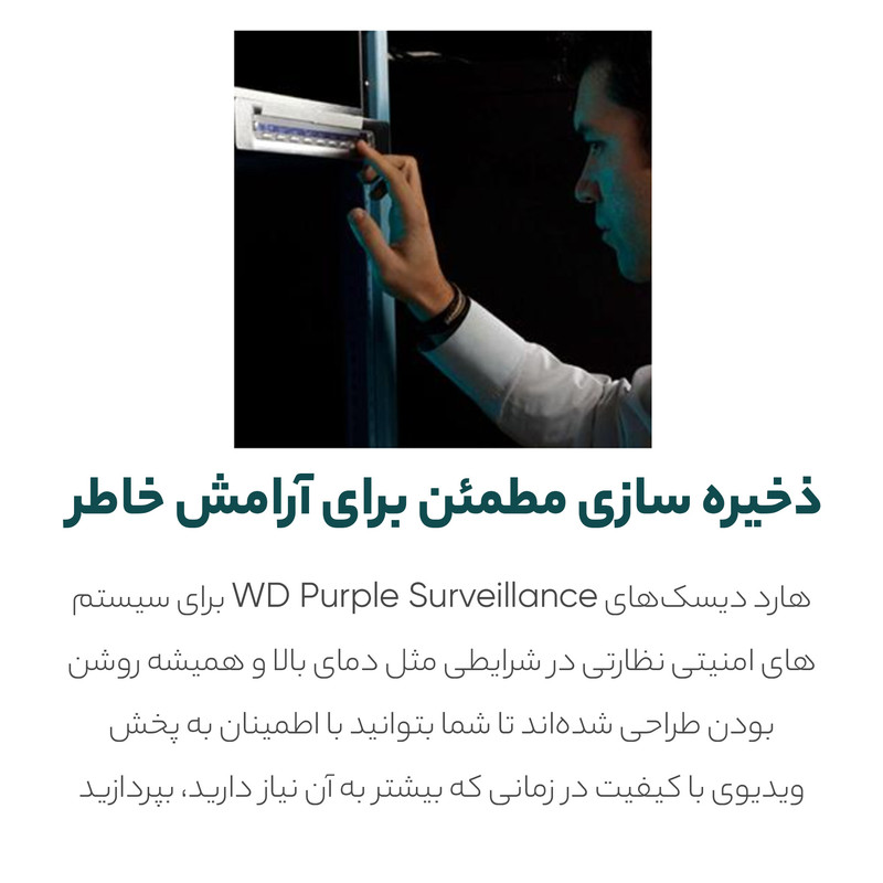 قیمت و خرید هارددیسک اینترنال وسترن دیجیتال مدل Purple WD84PURZ ظرفیت 8 ...
