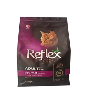 غذای خشک گربه بالغ رفلکس پلاس مدل گورمت وزن  1.5 کیلوگرم