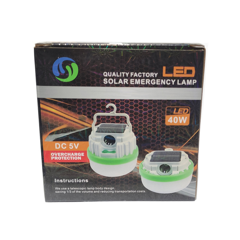 چراغ اضطراری کینساج مدل شارژی خورشیدی 40W کد YY-9018