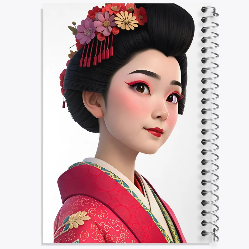 دفتر لیست خرید 50 برگ خندالو طرح دختر ژاپنی کد F8034